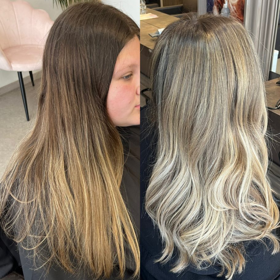 Professionelle Haarfärbung mit natürlichen Farben beim Friseur Wiesbaden